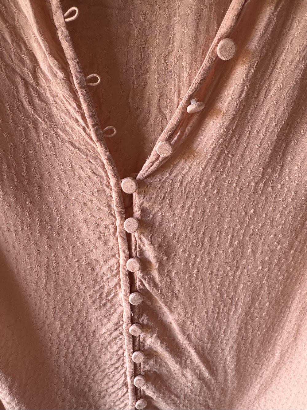 Express Soft Blush Pink Button-Up Shirt - Picture 5 of 5